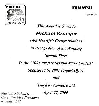 Michael Krueger Komatsu Trademark Design