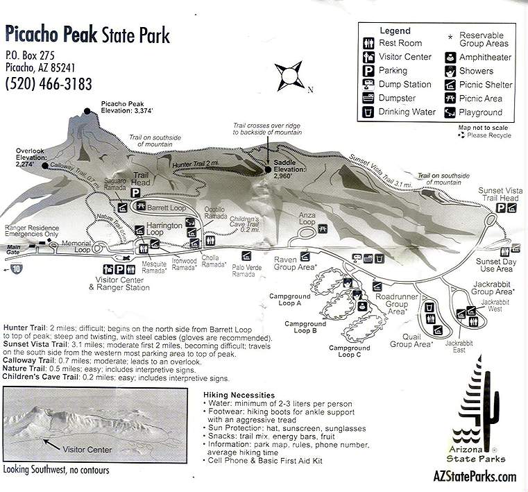 Picacho Peak Map